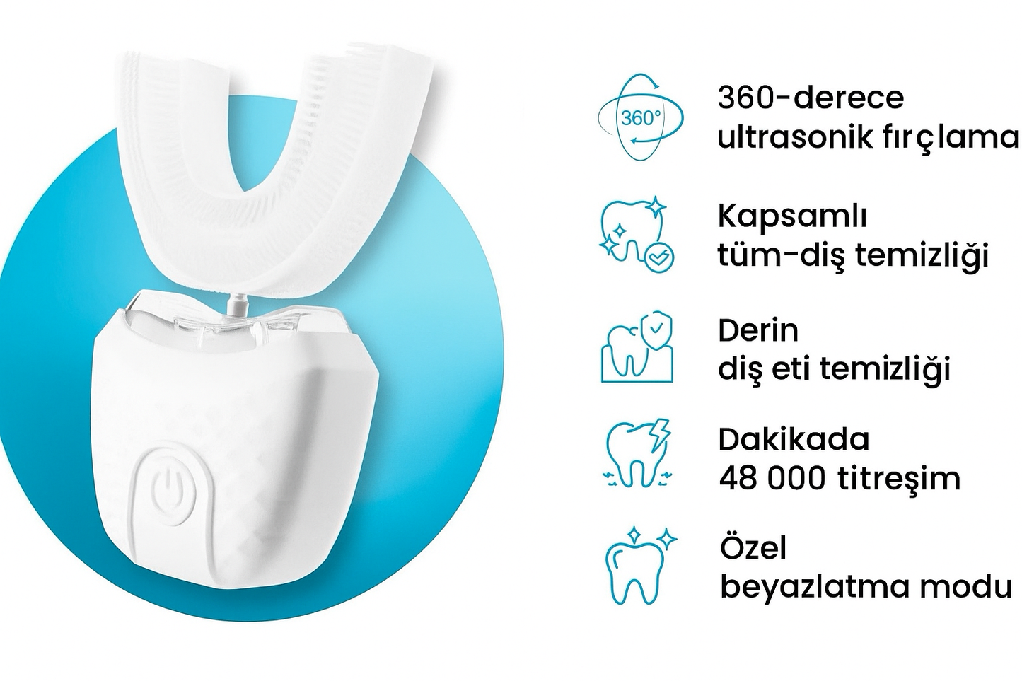 U tipi elektirikli Diş Fırçası