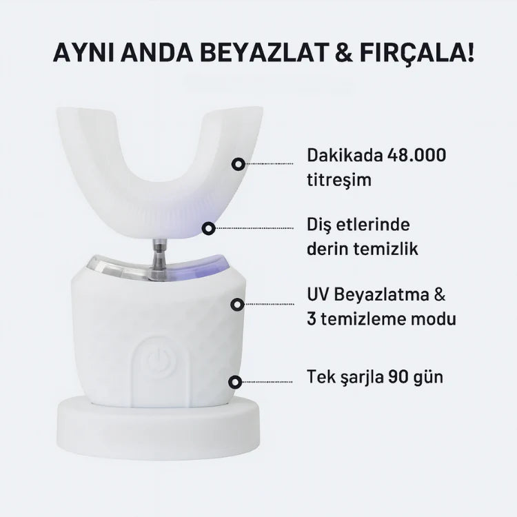 U tipi elektirikli Diş Fırçası